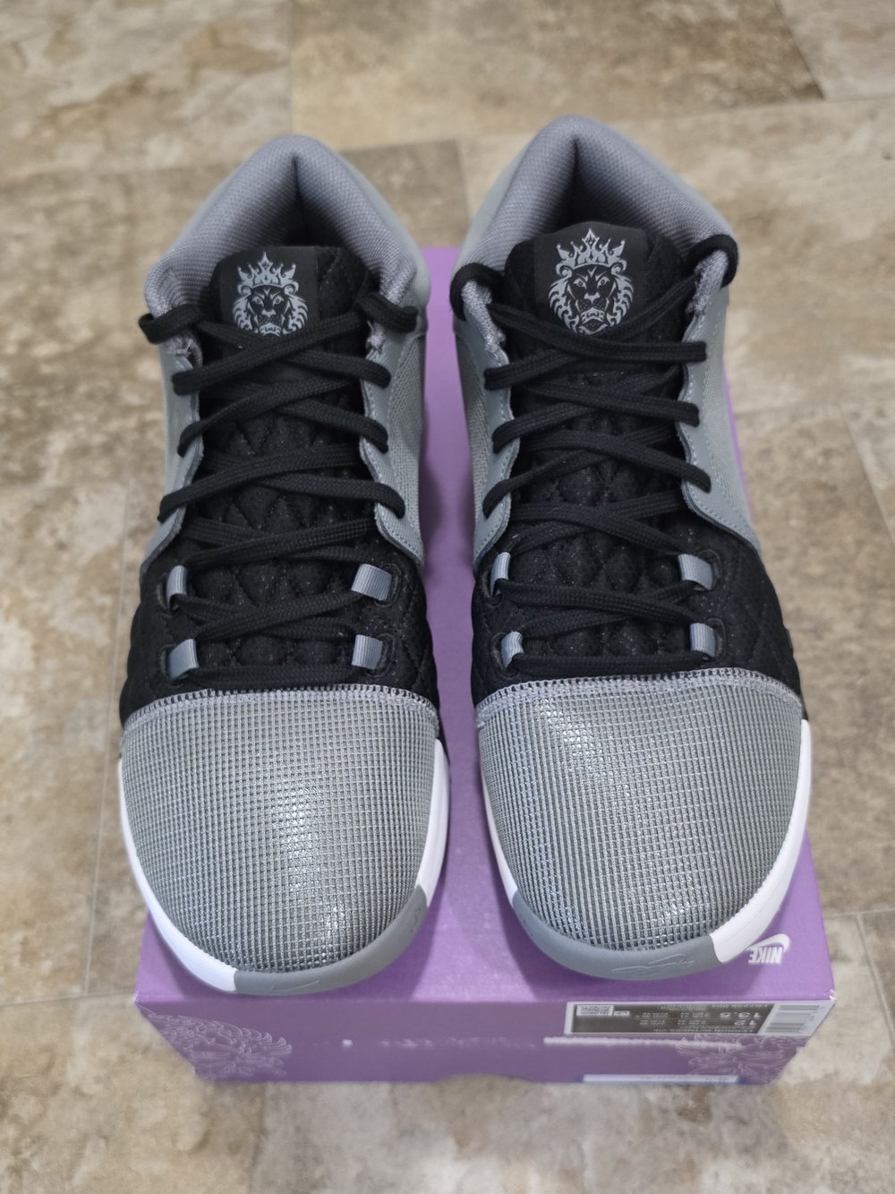 Nike LeBron Witness 8 Cool Grey Black Men's Size 12 - Picture 2 of 7